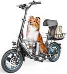 Gyroor Electric Scooter for Adults with Removable Pet Basket – 48V 13.5Ah Battery, 650W Motor, Dual Shock Absorbers, 300lb Capacity, UL2272 Certified C1Plus-7S7