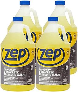 Zep Driveway and Concrete Pressure Wash Cleaner Concentrate - 1 Gal (Case of 4) - ZUBMC128 - Removes Tough Oil Stains and Grime