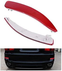 FANHAY Red Rear Bumper Reflector 63217158949 63217158950 for BMW E70 X5 2007-2013 (1 Pair Left & Right)