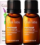 Gya Labs Patchouli Essential Oil (10ml x 2) - Earthy & Comforting