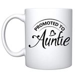 Veracco Promoted To Auntie Ceramic Coffee Mug For Her Birthday Gifts Mothers Day (White, Ceramic)