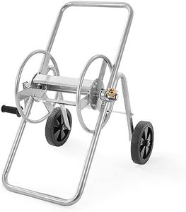 VEVOR Hose Reel Cart, Hold Up to 175 ft of 5/8  ’’ Hose (Hose Not Included), Garden Water Hose Carts Mobile Tools with Wheels, Heavy Duty Powder-coated Steel Outdoor Planting for Garden, Yard, Lawn