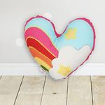 Sivya by Home Micro Filled Shape Cute Cushion for Kids (Heart)