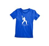 Funberry® Glow in The Dark Cricket Forward Shot Tshirt for Boys (Blue, 13-14 Years)