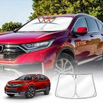 X-Car WindScreen Sun Shade Compatible with Honda CR-V CRV 2017-2023 Windshield Wind Screen Visor Foldable