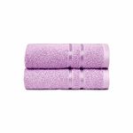 MYTRIDENT Trident Hand Towels, 100% Cotton, Highly Absorbent, Super Soft, 2 Piece Hand Towel Set, 400 GSM, Hand Towel Set of 2, Gym Towel, Spa Towel, Comfort Living Towel-Violet Sky