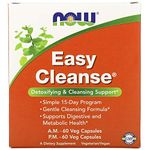 Now Foods Easy Cleanse Kit, 60 A.M. Vcaps & 60 P.M. Vcaps