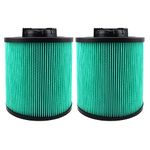 2 Pack DXVC6914 HEPA High Efficiency Cartridge Filter Fit for Dewalt 6-16 Gallon Wet/Dry Vacuum Cleaners DXV06P DXV09P DXV10P DXV10PL DXV10SA DXV12P DXV14P DXV16P