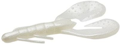 Zoom Bait Super Speed Craw Bait, White Pearl, 3.75-Inch, Pack of 8