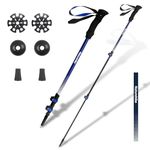 Naturehike Carbon Fiber Trekking Poles, Ultralight Walking Trekking Poles, 2Packs Professional Hiking Poles, Lightweight Adjustable Walking Sticks with Quick Locks, Eva Grips for Kids and Adults