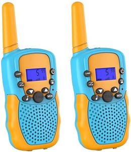 Tailtango Walkie Talkies for Kids, 2 Pack Kids Walkie Talkies 22 Channels 2 Way Radio Toy with Backlit LCD Flashlight, 3 Miles Range for Outside, Camping, Hiking