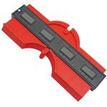 EZGAUGE : Master Outline Gauge 10 inch Contour Gauge for Professional Precise Measurement (2019 Upgraded Red)