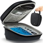 Vive Precision Blood Pressure Monitor Case - Hard Carrying Medical Travel Storage Bag - Universally Compatible Portable BPM Cuff, Health Accessories Pouch Replacement with Carrying Strap - Shockproof