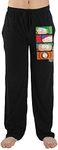 Bioworld South Park Cartoon Mens Black Sleep Pajama Pants-Large