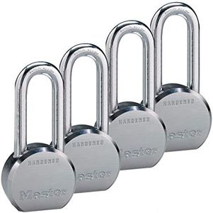 Master Lock - (4) High Security Pro Series Keyed Alike Padlocks 6230NKALH-4 w/BumpStop Technology