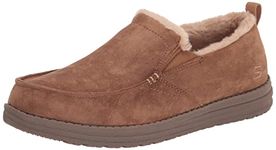 Skechers Men's MELSON Willmore Slipper, Tan Microfiber, 6.5 UK