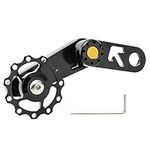 Bike Chain Tensioner,Single Speed Adjuster Converter Aluminum Alloy Bike Rear Derailleur Chains Guide for Road Racing Bike MTB