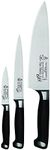 Messermeister San Moritz Starter Set - Includes 8" Stealth Chef's Knife, 6" Utility Knife & 3.5" Paring Knife - Rust Resistant & Easy to Maintain