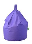 Bean Lazy ® 100% Cotton Large Purple Lilac Bean Bag With Filling