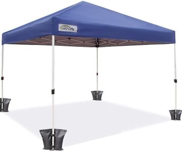 Goutime 10x10Ft Canopy Tent Comes with Waterproof and Anti-UV Cover Portable and Foldable Instant Shelter for Commercial Events,Bonus 4 Canopy Weight Sand Bags