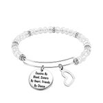 FEELMEM Cousin Bracelet Cousins by Blood Sisters by Heart Friends by Choice Bangle Cousin Jewelry Gift for Cousins（Bead Bracelet）