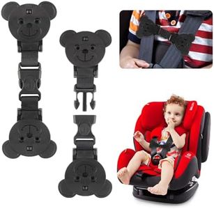 QOPAHI Lock Strap Anti Escape, Bear-Shaped Baby Harness Chest Clip Safety Clip, Prevent Children/Kids Taking Their Arms Out of Child High Chairs/Strollers/Baby Reins(2 Pack)