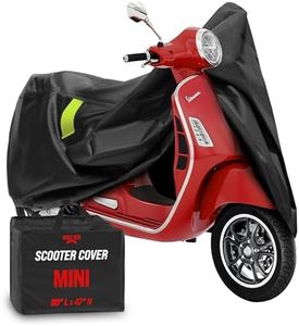 Badass Moto Ultimate Scooter Cover for Vespa Cover, Moped Cover Waterproof Outdoor Fits Honda Ruckus Scooter Cover Fits Honda Super Cub, Heavy Duty Motorcycle Cover Fits Yamaha Zuma 125 Cover