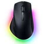 Razer Pro Click V2 Wireless Mouse: Right-Handed Ergonomic Design with Thumb Rest - AI Prompt - Long Battery Life - Multi Device Connectivity via 2.4GHz, Bluetooth, or USB C Wired Mode - Chroma RGB