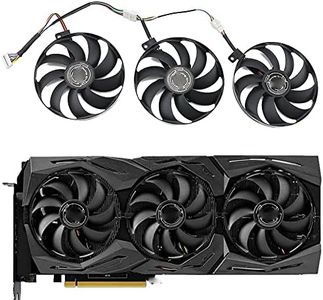 CCVA T129215SU 7Pin GPU Card Cooler Fans for ASUS ROG StrixGeForce RTX 2060 2080 2080 Ti or RX 5600 XT RX 5700XT Fan 1 Set