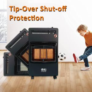 Portable Indoor Gas Heater – Foldable, 4.2kW with Regulator Set