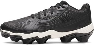 Under Armour Women's Glyde Sola RM Softball Cleats, (001) Black/White/Black, 9.5, US