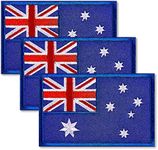 ZXvZYT 3 Pack Australia Flag Embroi