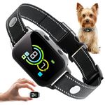 Bark Collar,Dog Bark Collar,Rechargeable Smart Barking Collar,Anti Bark Training Collar with AUTO Barking Collar, Barking Collar with Beep Vibration Harmless Shock (Black, 1 Pack)