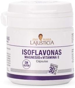 ANA MARIA LAJUSTICIA - Isoflavonas con Magnesio + Vitamina E, 30 Cápsulas - Ayuda Durante la Menopausia, Contribuye a la Salud Ósea