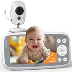 2026 Upgraded Boifun Baby Monitor No Wi-Fi, Baby Camera with 4" 720P IPS Screen, Night Vision, 3X Zoom, Two-Way Audio, Temperature Monitoring, Lullabies, Sound Detection, Just Turn On & Go