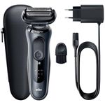 Braun Series 6 Electric Shaver for Men, Wet & Dry Shave, SensoFlex Electric Shaver, Rechargeable Cordless with 5-Minute Quick Charge, Sensitive Shave, Skin Comfort Engineered in Germany, 61N1000S