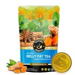 TEACURRY Belly Fat Tea (1 Month Pack, 100 Grams) - Helps with Belly Fat, Water Weight, Bloating (100 Grams | 50 Cups)