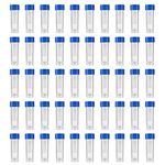 Eowpower 50 Pieces 5 ml Plastic Graduated Vial Storage Container Test Tubes with Screw Caps