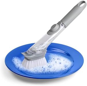 Cepillo Cocina,Cepillo para Fregadero,hogar y Cocina,Cepillo para Lavar Platos con dispensador de detergente,Cepillo Limpieza hogar,Cepillo de Palma,lavaplatos,Cleaning Brush,Cepillo para Fregar