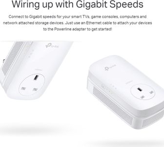 TP-Link Powerline Adapter Kit – Dual Gigabit Ports, Home Network Expansion