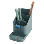 BLUE GINKGO Small Desk Organizer - Office Organization | Desk Supplies, Pencil Holder, Pen Holder for Desk | Office Desk Accessories (Made in Korea) - Green