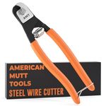 AMERICAN MUTT TOOLS Steel Cable Cutters – Heavy Duty Cable Cutters for Steel Wire Rope Cutter, Bike Brake Cable Cutter | Cable Wire Cutters Heavy Duty, Wire Seal Cutter, Stainless Steel Cable Cutter