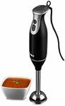 Tower T12014 Hand Blender, Durable Steel Blades and Turbo Function 300W, Black and Stainless Steel