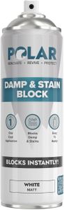 Polar Damp & Stain Block Spray 500ml – Matt White, Anti-Mould Paint for Walls & Ceilings