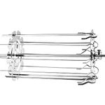 belupai Rotisserie Skewers Needle Cage, Rotating Kebab Skewers Needle Cage with 10 Sticks, Stainless Steel Roaster Rotisserie Skewers for Most Air Fryer Oven Rotisserie Grill