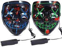 2PACK Halloween Led Mask Light Up S