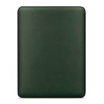 Comfyable Laptop Sleeve 15 Inch Precisely Compatible with MacBook Air 15-inch M3 Pro/Max 2024 A3114 & M2 2023 A2941, Faux Leather Cover Case, Green