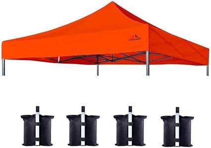 SCOCANOPY Commercial 10x10 Canopy Replacement Canopy Top,Canopy Cover ONLY (Orange)