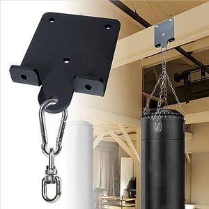 YZZHAJ Heavy Punching Boxing Bag Hanger，Heavy Duty Bag Hanger Bracket,360° Rotation Wall Ceiling Mount Wood Beam Hook for Boxing Muay Thai Training,Aerial Yoga Swing & Hammock
