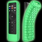 Fintie Silicone Case for Vizio XRT260 Voice Remote Control 2021, Honey Comb Anti-Slip Shockproof Cover for VIZIO XRT260 V-Series and M-Series 4K UHD HDR Smart TV Remote, Green-Glow in The Dark